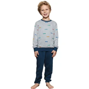 Pastunette Jongens Pyjama: Blauw, Racewagens ( PAS.200 )