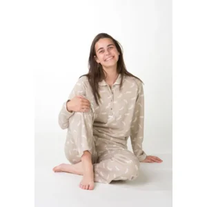 Perlina Pyjama Dames: Faith A, Interlock Brushed, ( LINA.153 )