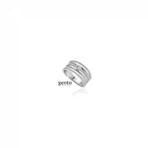 Zilveren Oorbellen Gento Jewels FB04n