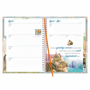 Agenda - Blue - Franciens katten - Spiraal - 2027 - 17x23cm