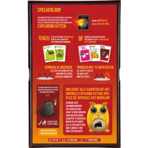 Spel - Exploding kittens - Cat burglar editie - 7+