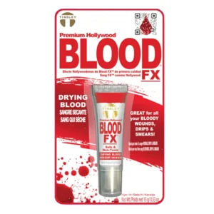 Kunst bloed - Helder rood - Drogend - Tube op kaart - 15gr.