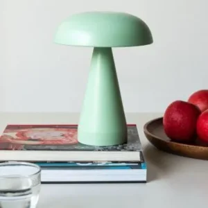 Rex London Tafellamp Touch Dimbare Paddenstoel Munt Groen LED