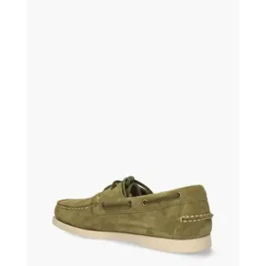 Sebago Docksides Portland Flesh Out Groen Herenloafers