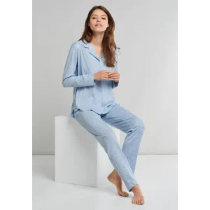 Schiesser – Comfort Fit – Pyjama – 173770 – Hel Blauw