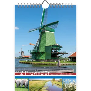 Weekkalender - 2023 - 12 provinciën - 16,5x23cm