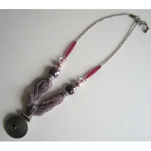Fantasiejuweel ketting Amethyst/zilver