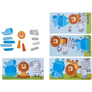 Puzzel - Vormenpuzzel - Beestachtig Wild - 13-delig