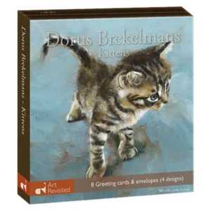 Kaartenmapje - 2 x 4 designs - Dorus Brekelmans - Kittens - 12x12cm