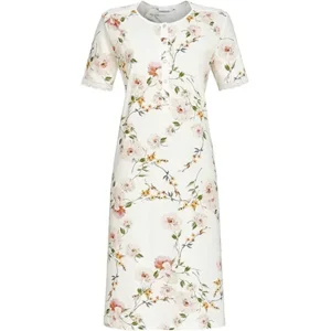 Ringella Dames nachthemd: Korte mouw, Tencel, tot maat 54 ( RIN.365 )