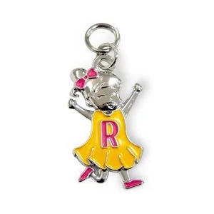 Bedeltje - R - Meisje - Charms for you