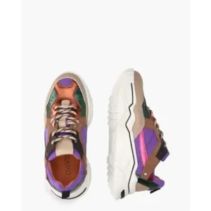 Dwrs Pluto Scuba Paars/Multicolor Damessneakers