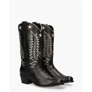 Sendra 14164 Zwart/Off-White Damesboots