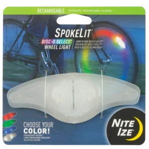 Nite Ize Spokelit Oplaadbare Led Lampje voor in de spaken van de fiets Disc-O-Select SKLR-07S-R6