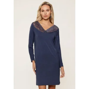 Lingadore Heather nachthemd in blauw