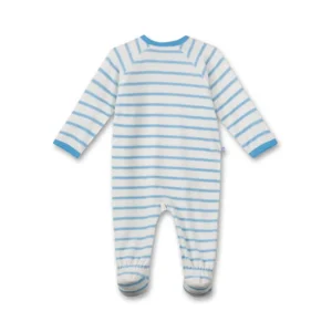 Vierde Wiegen Pakket Sanetta pyjama baby jongens: overall, Velours, met voetjes ( SAN.63 ) 3  maand - Pyjama's - Shopa