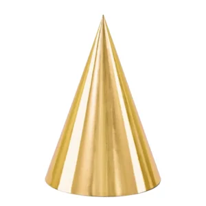 Feesthoedjes - Metallic - Goud - 16cm - 6st.