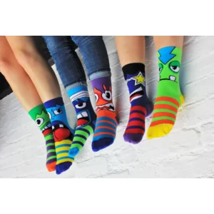 Mashers Kindersokken Mismatched 6 stuks in een Cadeaudoos Oddsocks