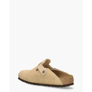 Birkenstock Boston Lichtbruin Damesslippers