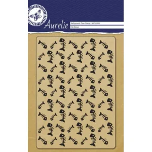 Aurelie clearstamp fish bones background