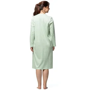 Egatex dames nachthemd: groen, Lange mouw, 110cm ( EGA.506 )