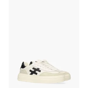 Another Trend A035 Off-White/Zwart Damessneakers