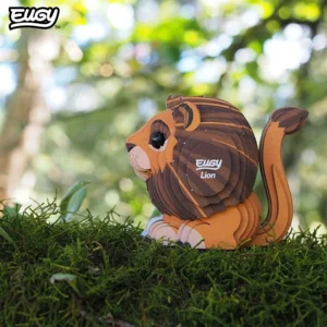 Bouwpakket - Eugy 3D - Wild dier - Leeuw - 23st. - 6,7x4,1x5,5cm - Karton - 6+