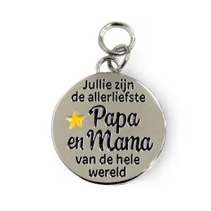 Bedeltje - Papa & mama - Charms for you