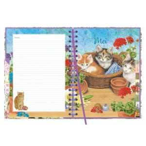 Bureau agenda - 2026 - Harde kaft - Franciens katten - Laura - 17,6x23,8cm