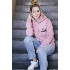 More Amor hoodie XXL Canyon pink