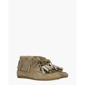 Toral Mausi Taupe Dames Enkellaarsjes
