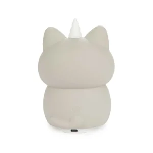 Balvi Nachtlamp Kat Poes Kawaii Grijs USB Kabel