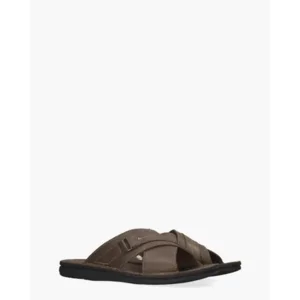 Cypres Walter Donkerbruin Herenslippers