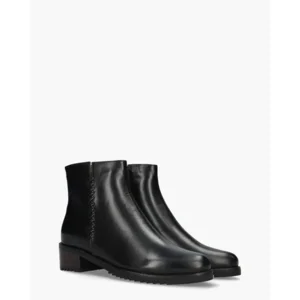 Everybody 11653 Donkerbruin/Zwart Dames Enkelboots