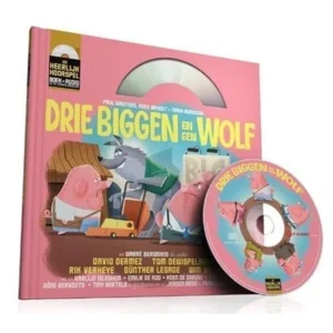 Drie biggen en een wolf - (Boek + CD) heerlijk hoorspel van Het Geluidshuis