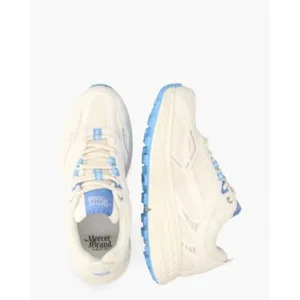 Mercer Amsterdam The Re-Run Max Wit/Blauw Damessneakers