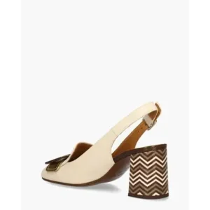 Chie Mihara Rema Ecru/Multicolor Dames Slingbackpumps