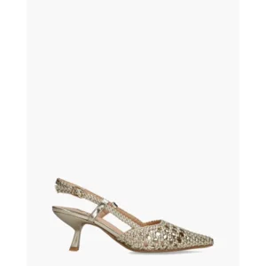 Lisa & Jo Waqi Goud Dames Slingbacks