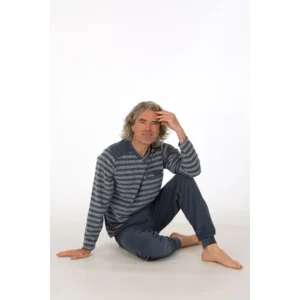 Perlina heren pyjama: Tom, blauw, badstof ( LINA.117 )