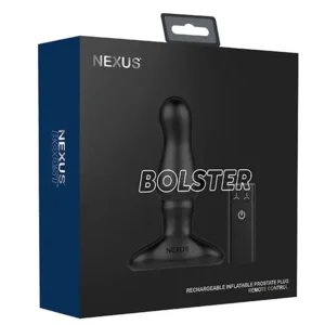 Nexus Bolster Vibrerende Butt Plug Met Opblaasbare Top & Afstandsbediening 12 Cm
