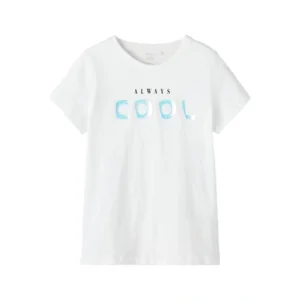 Name it Meisjes Witte Tshirt Dikte Bright White