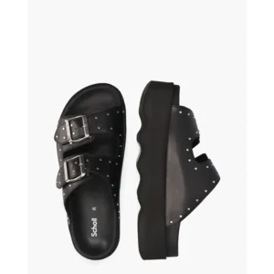 Scholl Heather Zwart Damesslippers