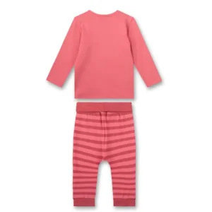 Sanetta Meisjes pyjama: Roze, poesmotief, 100% katoen, vanaf 9maanden ( SAN.76 )