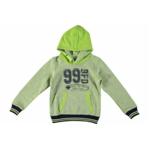 boys hooded sweatshirt lime