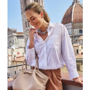 Esqualo hemdbloes: Wit, lange mouw ( ESQ.328 )