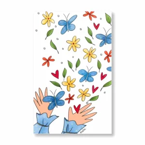 Kaart - Hallmark - Matia Studio - Vlinders & bloemen - 11