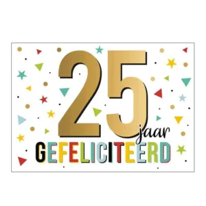 Kaart - Goud waard - 25 jaar - GWA16