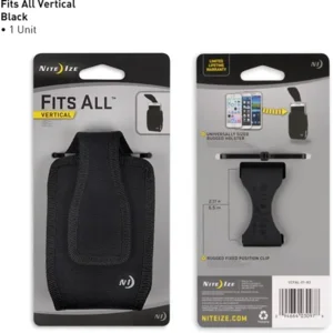 Nite Ize Fits All Holster Verticale telefoon Tasje Zwart CCFAL-01-R3