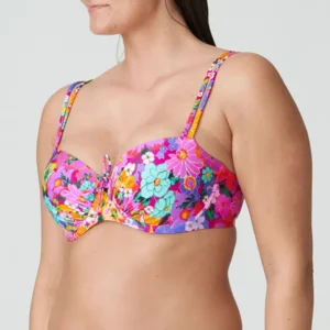 Prima Donna Swim Najac voorgevormde balconnet bikini in roze met bloemenprint