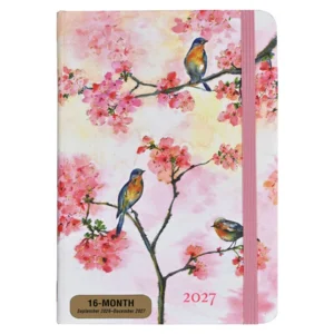 Agenda - 2027 - Compact - 16 maanden - Kersenbloesem - 12,7x17,8cm